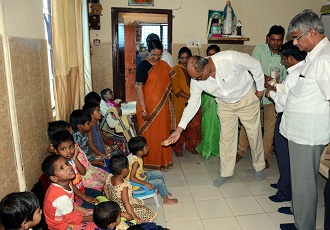 PJTSAU Administrative building staff donated 