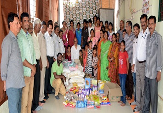PJTSAU Administrative building staff donated 